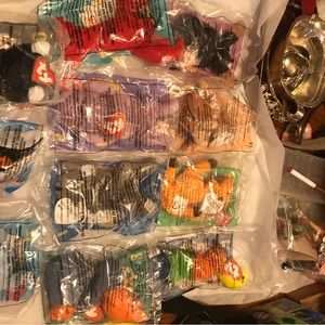 VINTAGE 1998 MCDONALD SET OF 12 mini Beanie babies unopened packages